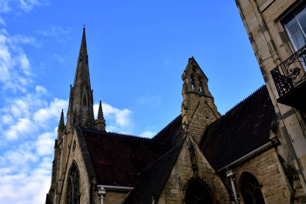 Spires and Tower on St. Gregory the Great Catholic Church